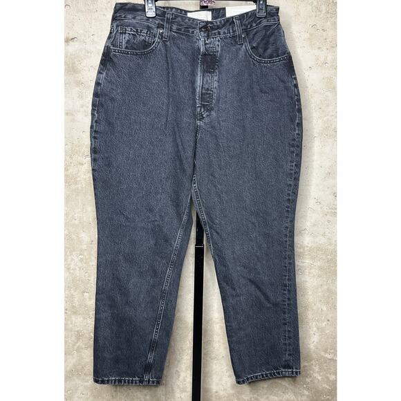 Everlane Black Straight The Curvy 90’s Cheeky Straight Jeans Size 33 - Picture 1 of 3